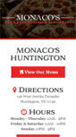 Mobile Screenshot of monacospizzeria.com